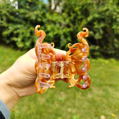 棕色章鱼毛爪
