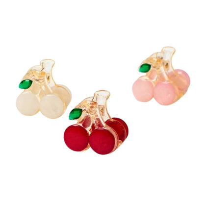 Mini Cherry Hair Claw Clip