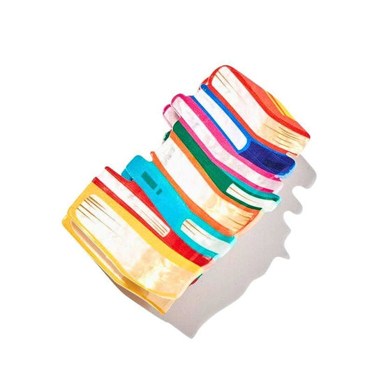 多色书堆中号发爪