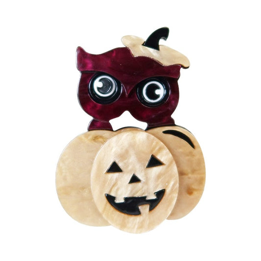Halloween Pumpkin Brooch