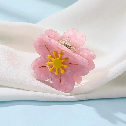 Small Pink Sakura Hair Claw