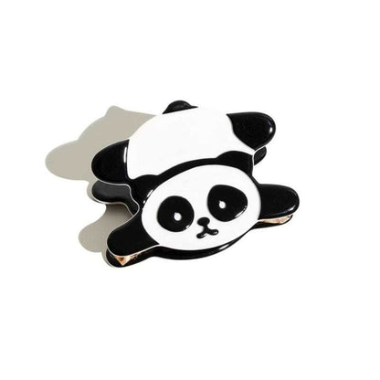Panda Lying Down Cute Hair Claw