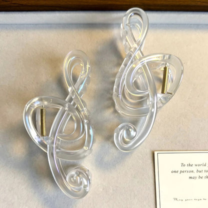 Jumbo Treble Clef Hair Claw