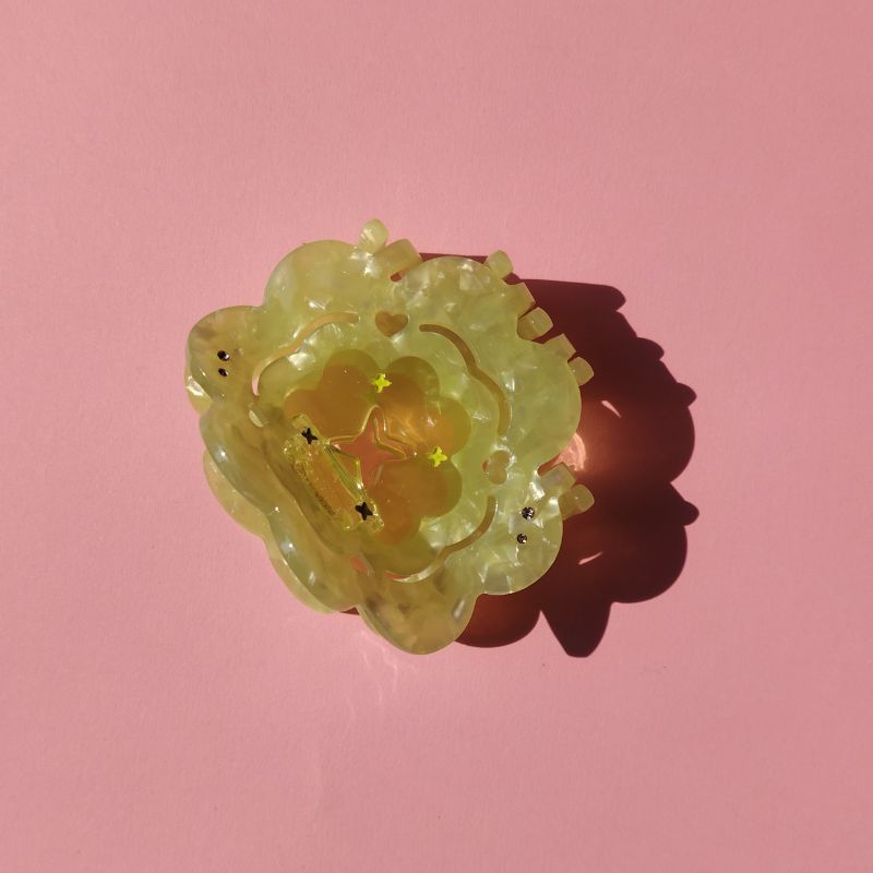 Light Green Four-Leaf Clover Hair Claw Clip丨Lemonschunks）