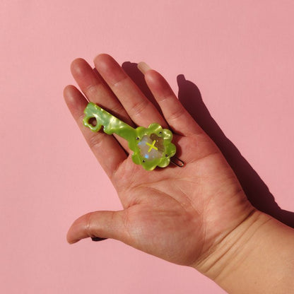 Mini Green Key Clover Hair Clip丨Lemonschunks