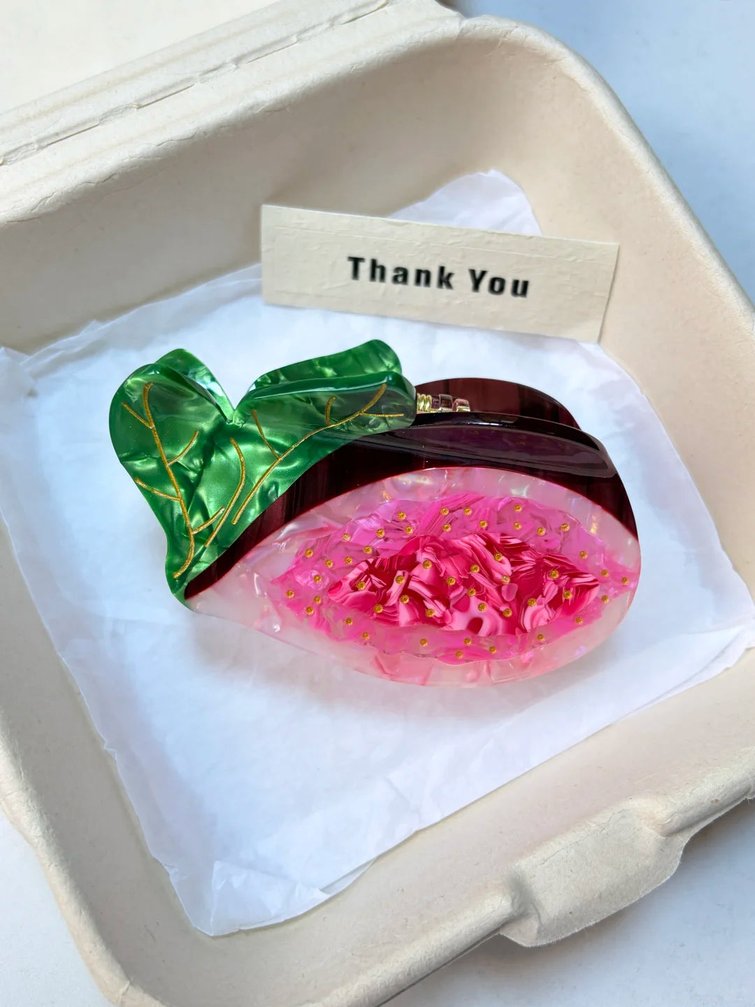 Large Fig Fruit Hair Claw