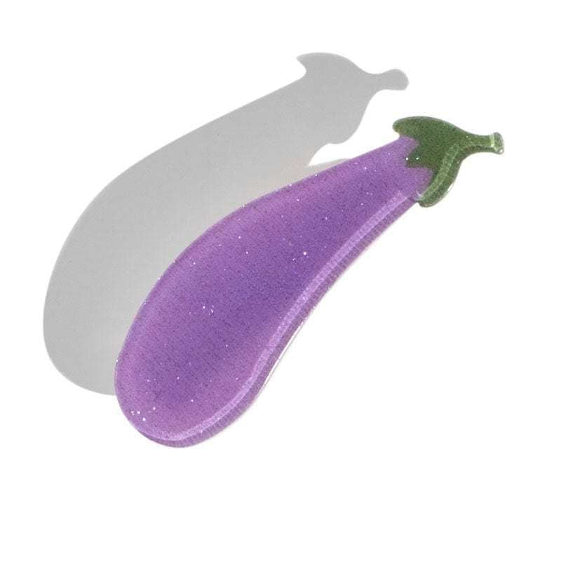 Eggplant Cute Hair Clip