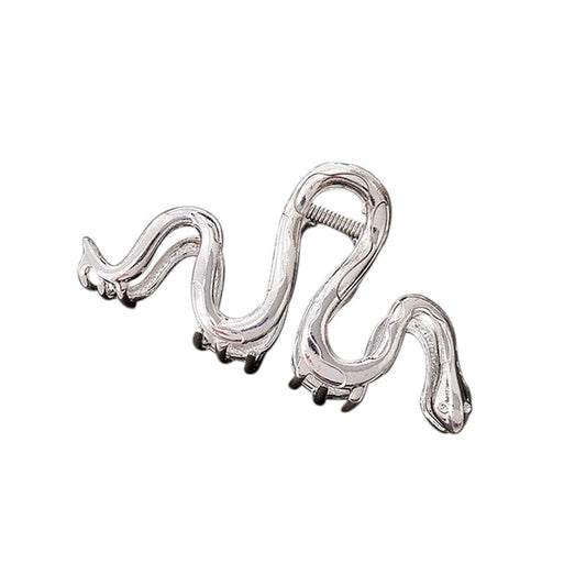 Large Silver Snake Like Hair Claw丨Lemonschunks