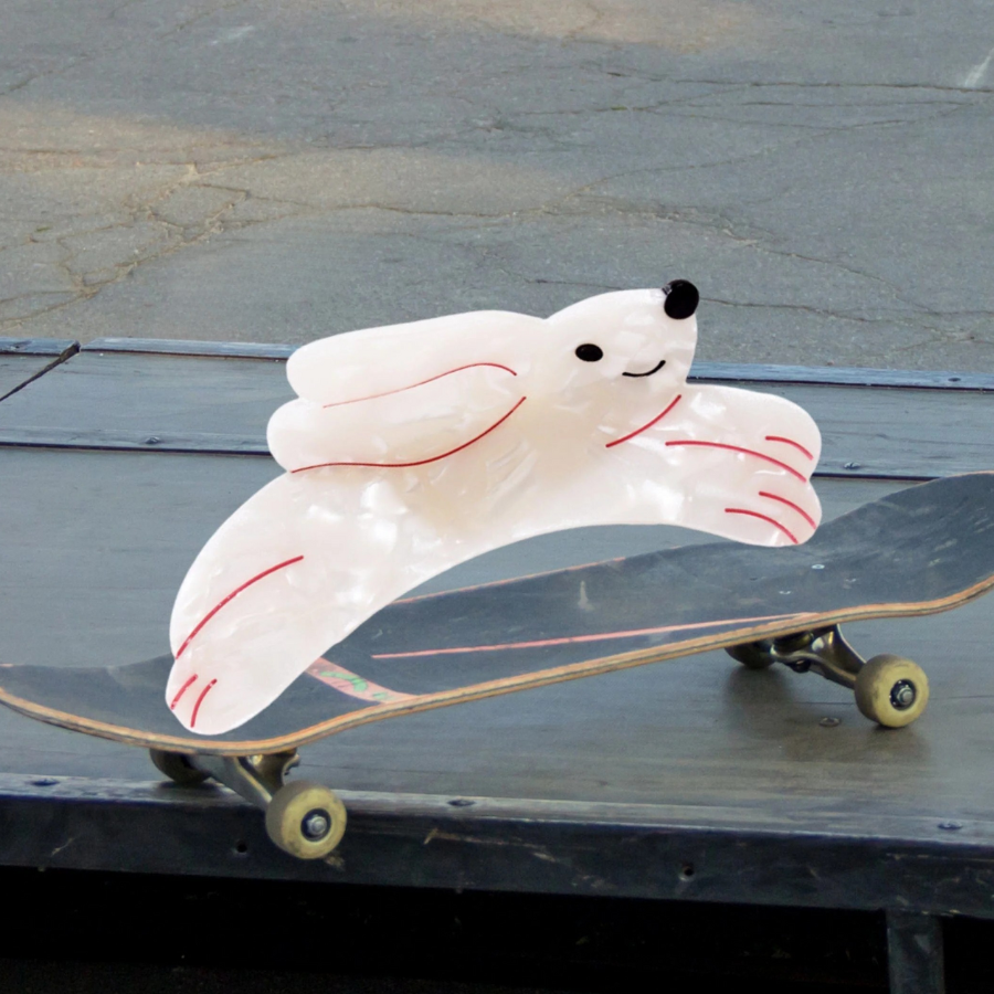 Delightful Running Bunny Rabbit Hair Claw