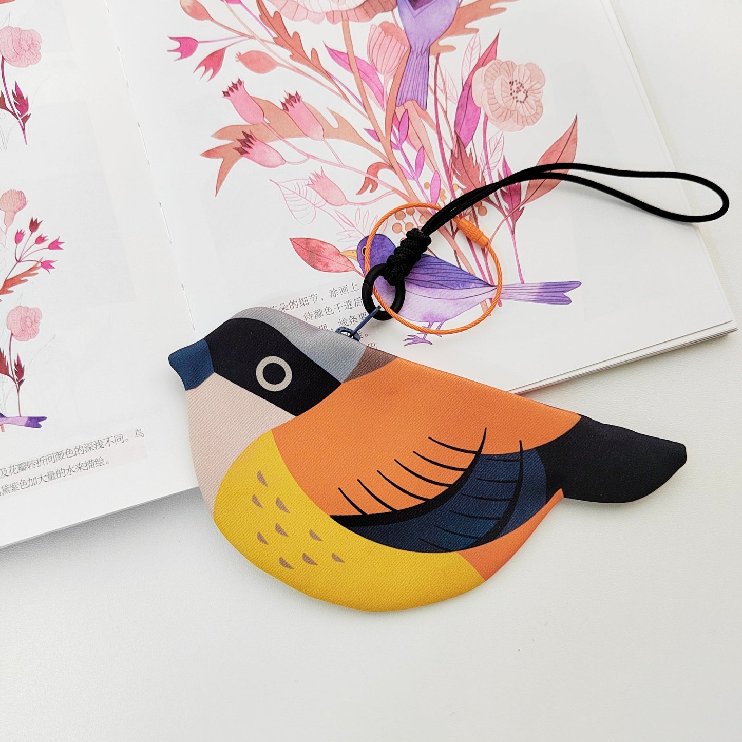 Shrike (Orange & Yellow) Zipper Coin Purse