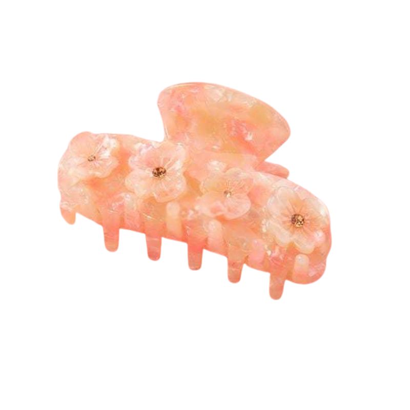 Drill Acetate Flower Cute Hair Claw In Mixed Colors