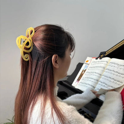 Jumbo Treble Clef Hair Claw
