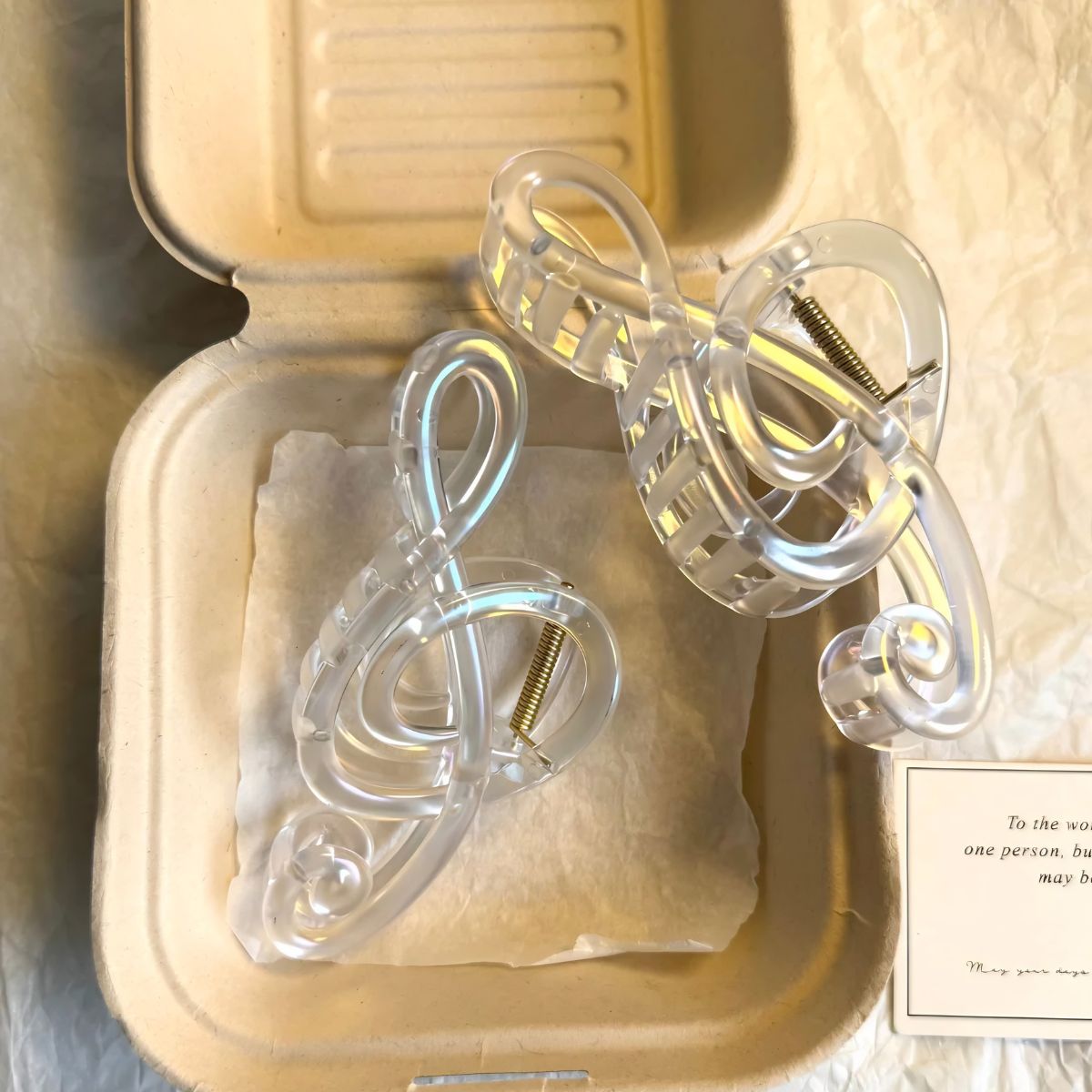 Jumbo Treble Clef Hair Claw