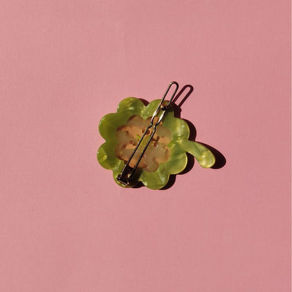 Mini Green Four-Leaf Clover Hair Clip丨Lemonschunks