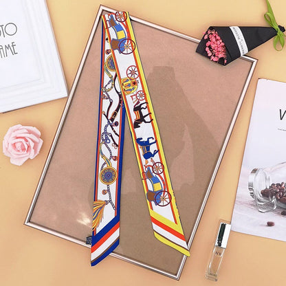 Yellow Carriage Printed Scarf丨Lemonschunks