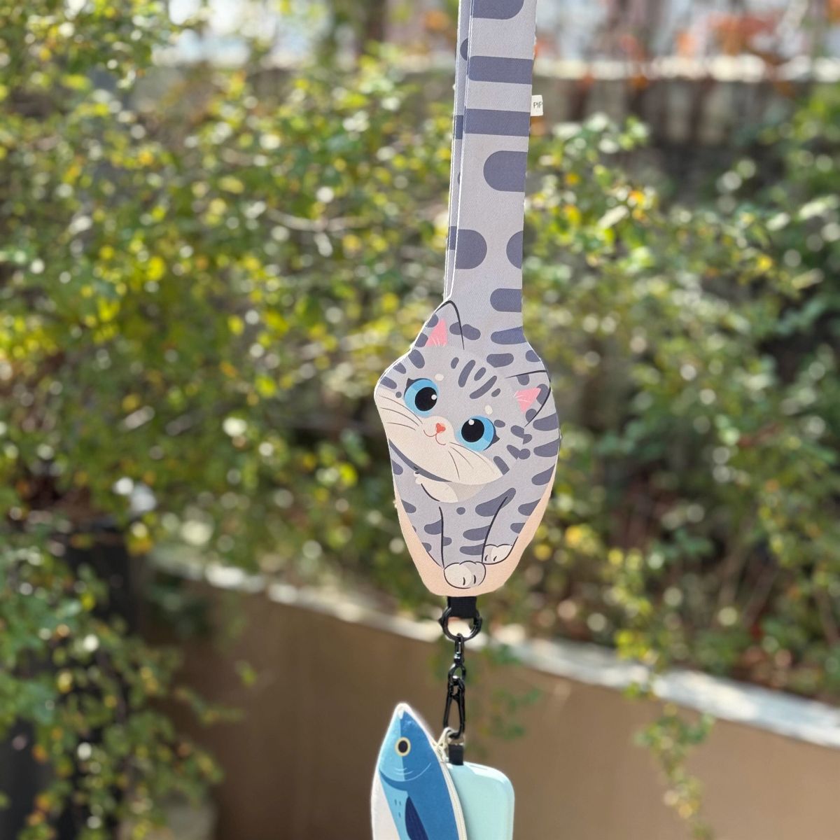 Cat Strap Card Holder