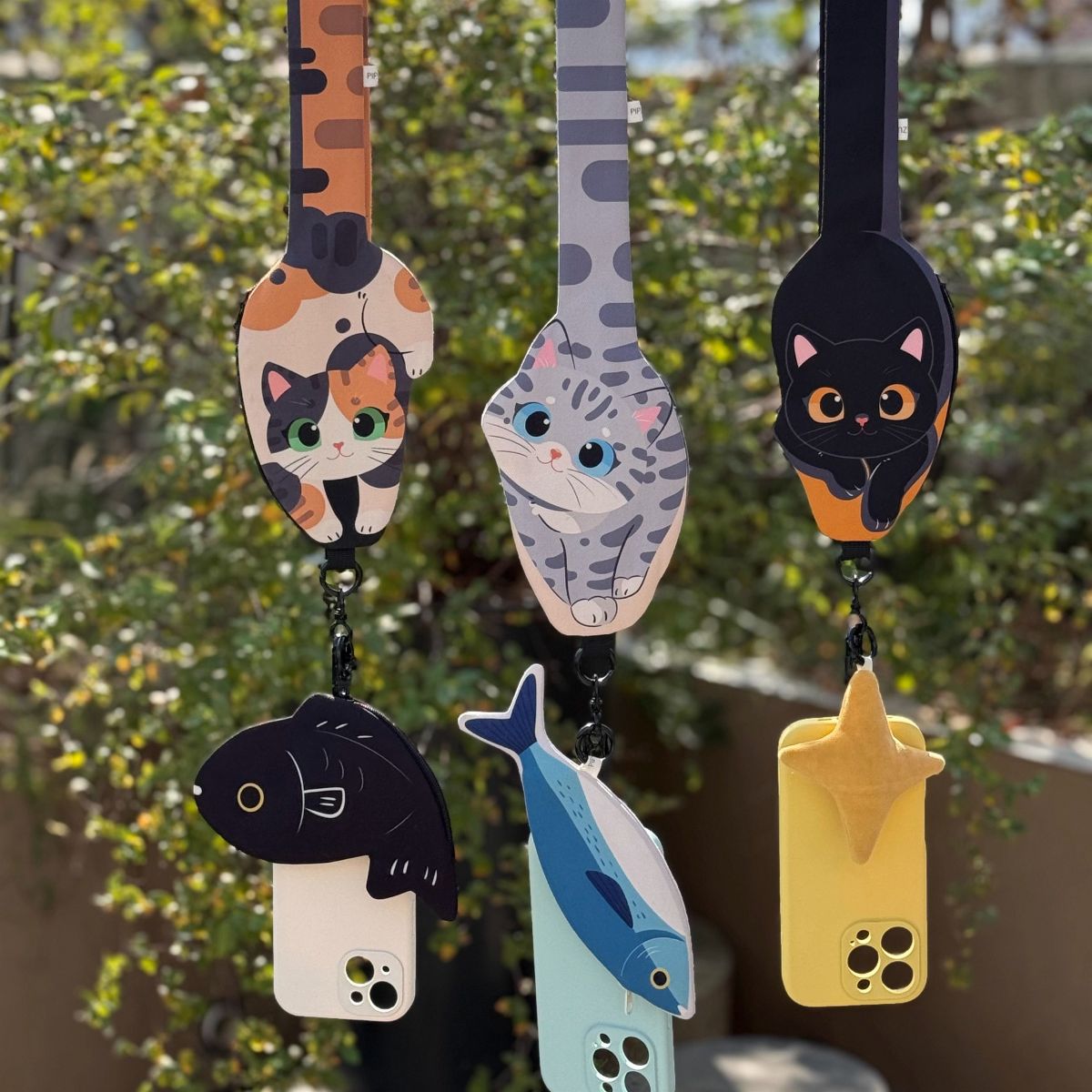 Cat Strap Card Holder