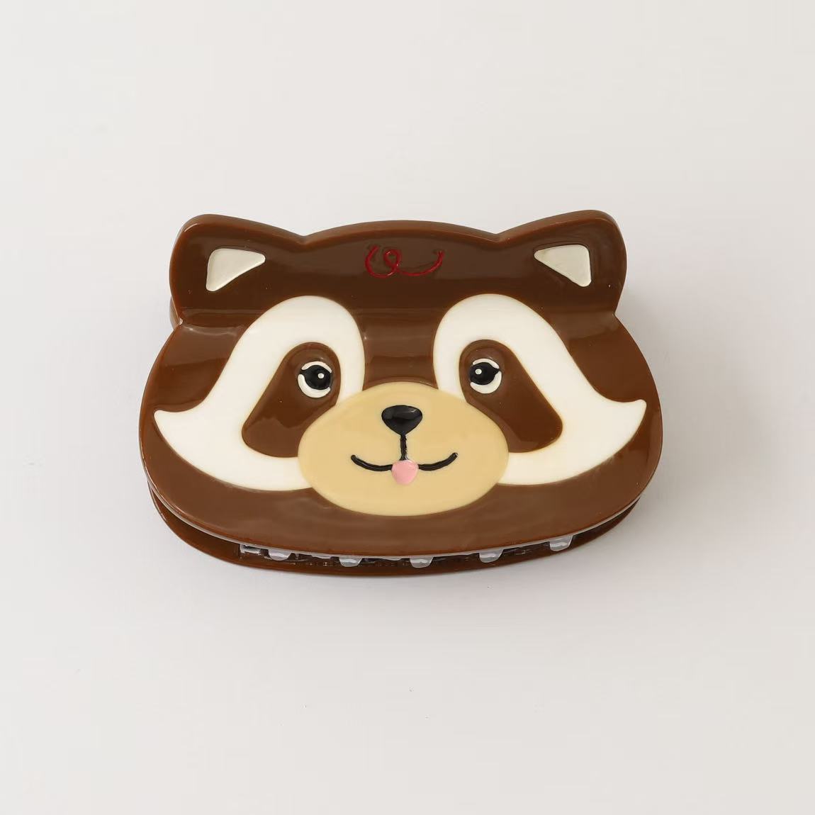 Medium Chocolate Brown Red Panda Hair Claw Clips