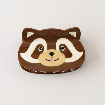 Medium Chocolate Brown Red Panda Hair Claw Clips