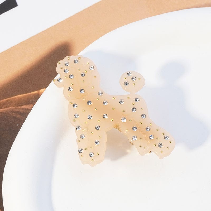 Mini Diamond Poodle Dog Hair Clip
