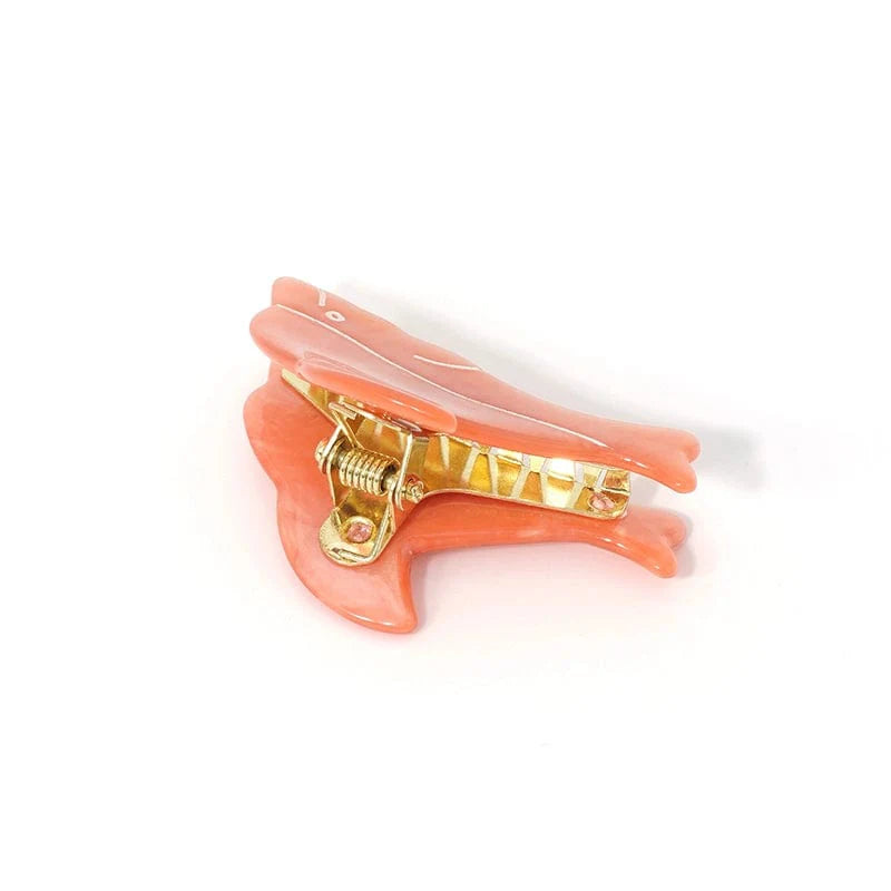 Dolphin Mini Claw Within Peach