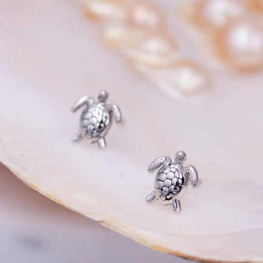 Sterling Silver Turtle Earrings丨Lemonschunks