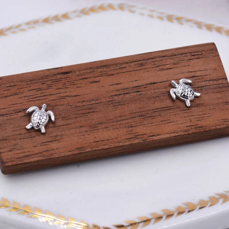 Sterling Silver Turtle Earrings丨Lemonschunks