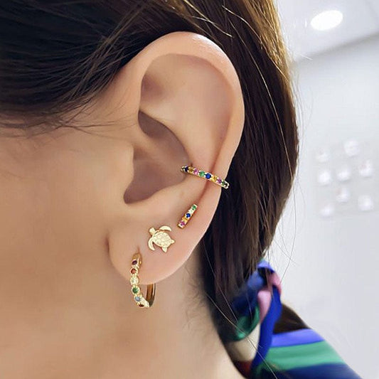 Golden Turtle Earrings