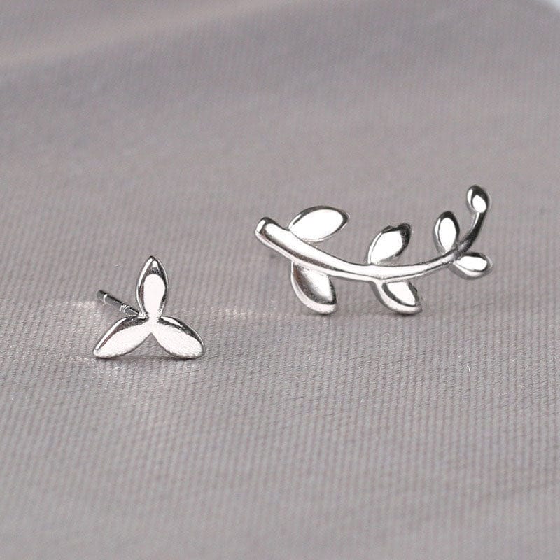 Silver Leaf Earrings