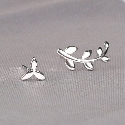 Silver Leaf Earrings