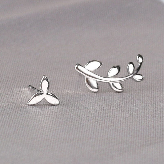 Silver Leaf Earrings