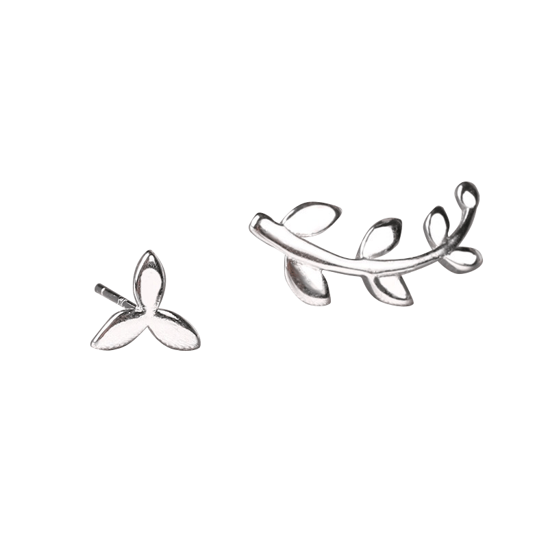 Silver Leaf Earrings