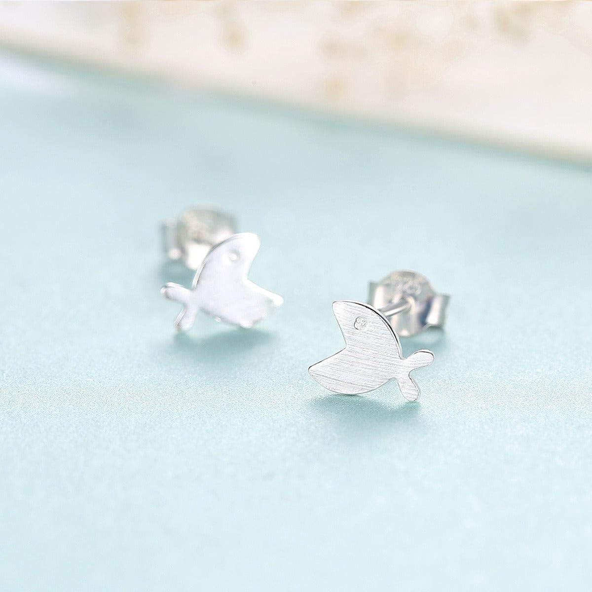 Silver Fish Earrings