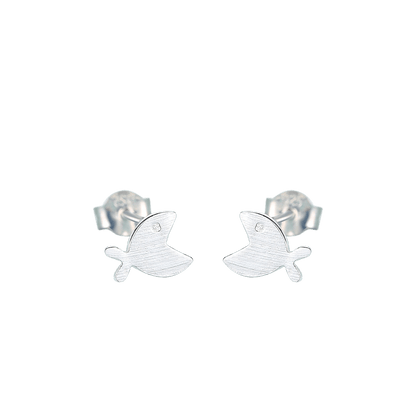 Silver Fish Earrings