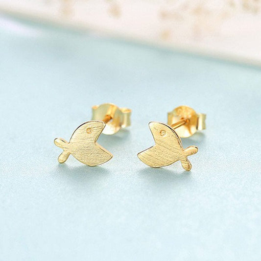 Golden Fish Earrings