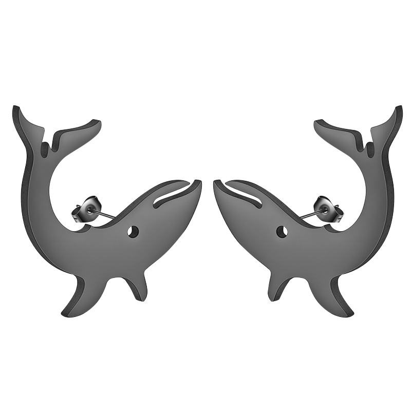 Black Shark Earrings
