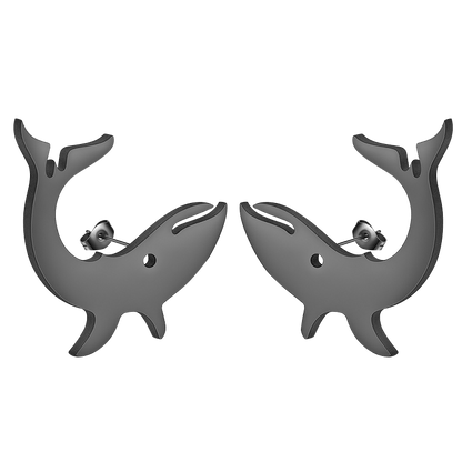 Black Shark Earrings