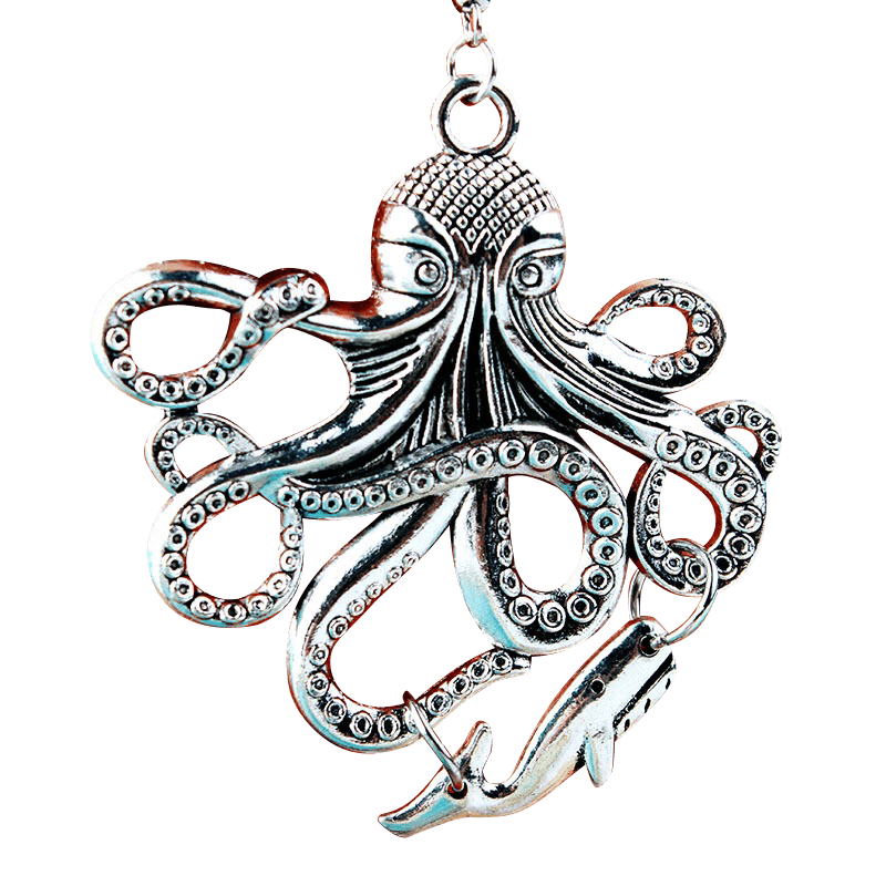 Metallic Octopus Earrings