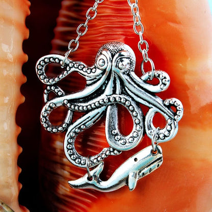 Metallic Octopus Earrings