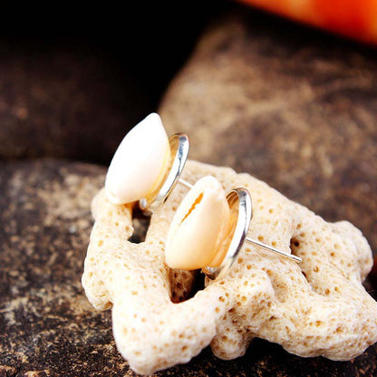 Sliver Little Shell Earrings