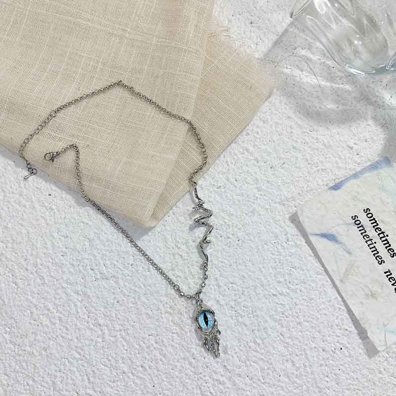 Silver Evil Eye Necklace