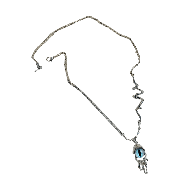 Silver Evil Eye Necklace