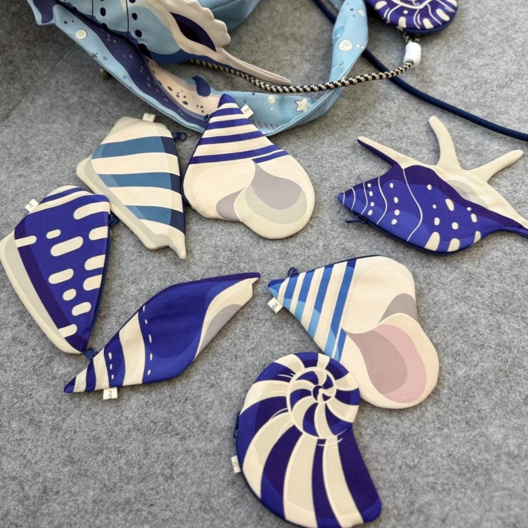 Conch Shell Zipper Card Holder| Lemonschunks