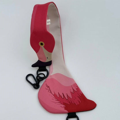 Dual-Sided Flamingo Wrist Strap