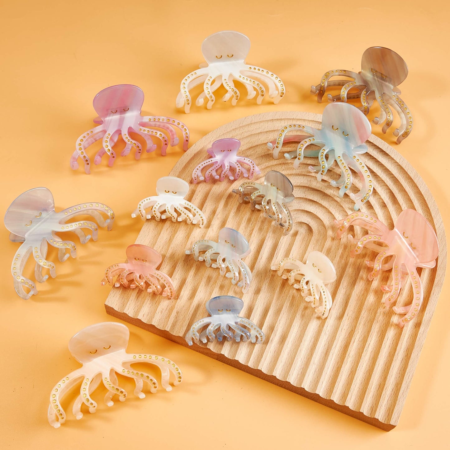 Medium Octopus  Hair Claw Clips