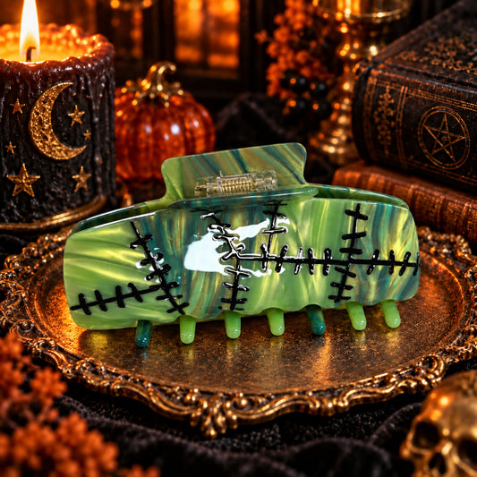 Large Green Frankenstein Monster Hair Claw