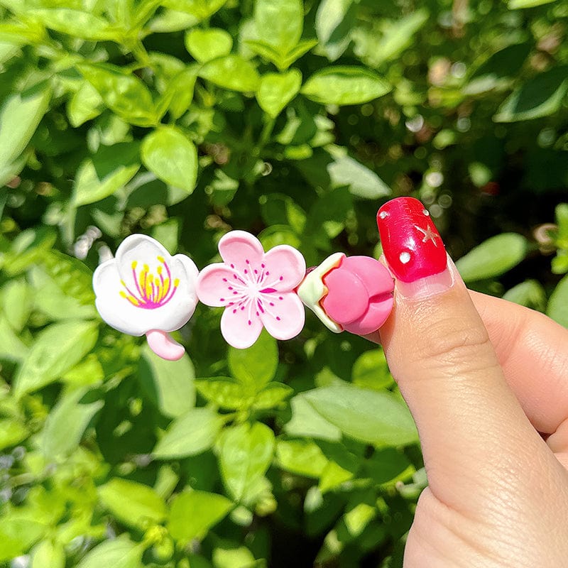 Handmade Peach Fairy Hair Clip