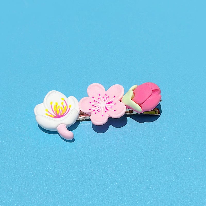 Handmade Peach Fairy Hair Clip