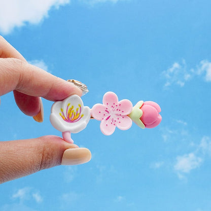 Handmade Peach Fairy Hair Clip