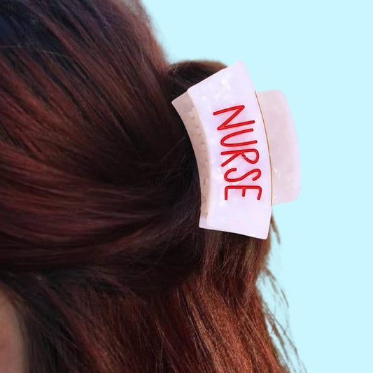 Large Nurse Hat Hair Claw